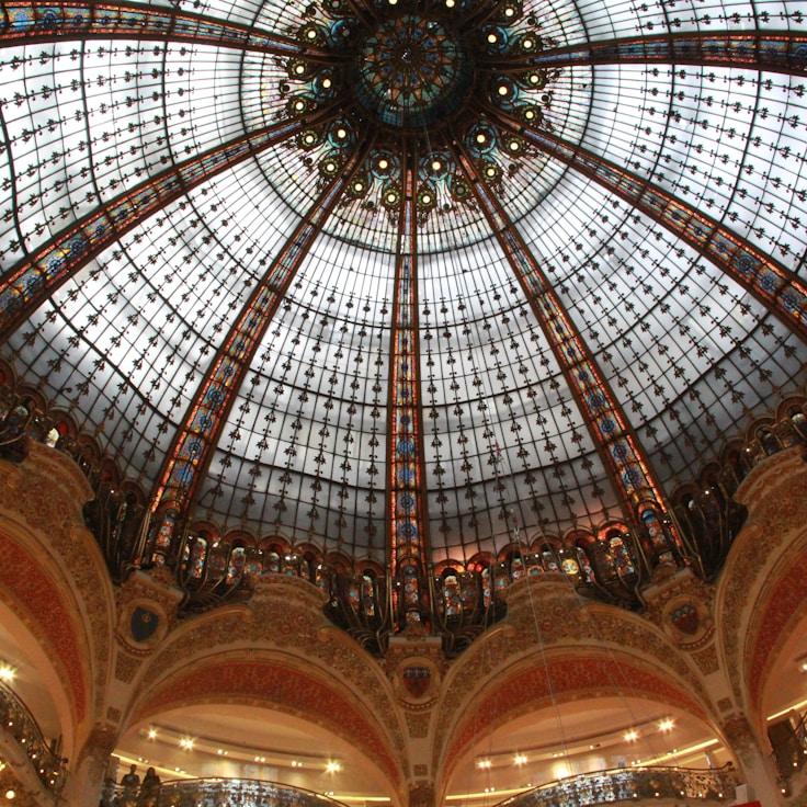 Shopping center with roomy aisles easy for strollers